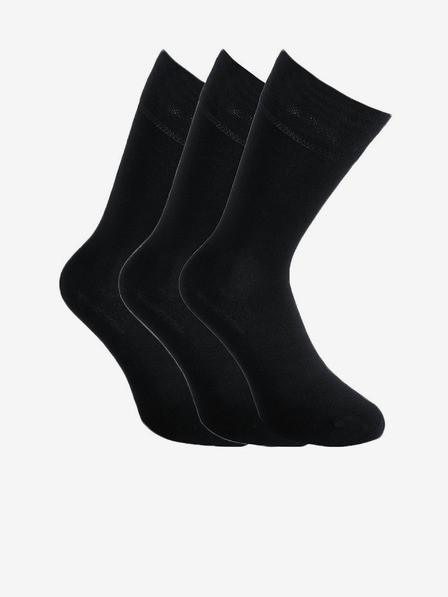 Styx Κάλτσες 3PACK Styx High Bamboo Μαύρες