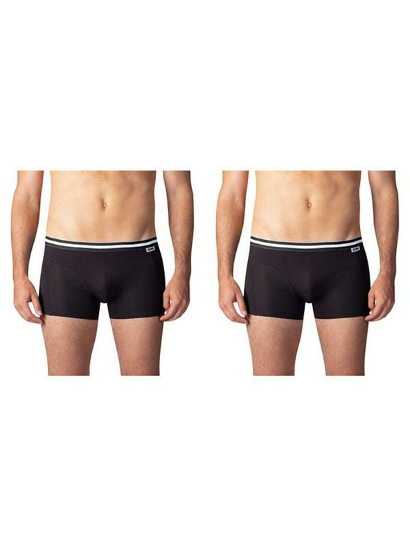 Bellinda Διπλό πακέτο βαμβακερά μποξεράκια - μαύρο