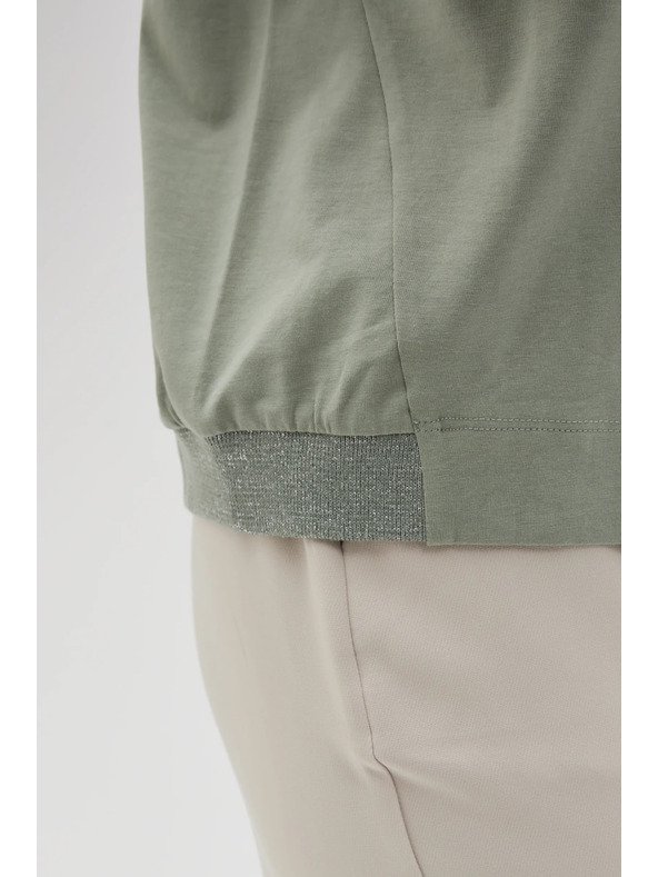 Moodo Γυναικείο μπλουζάκι λαδί Moodo