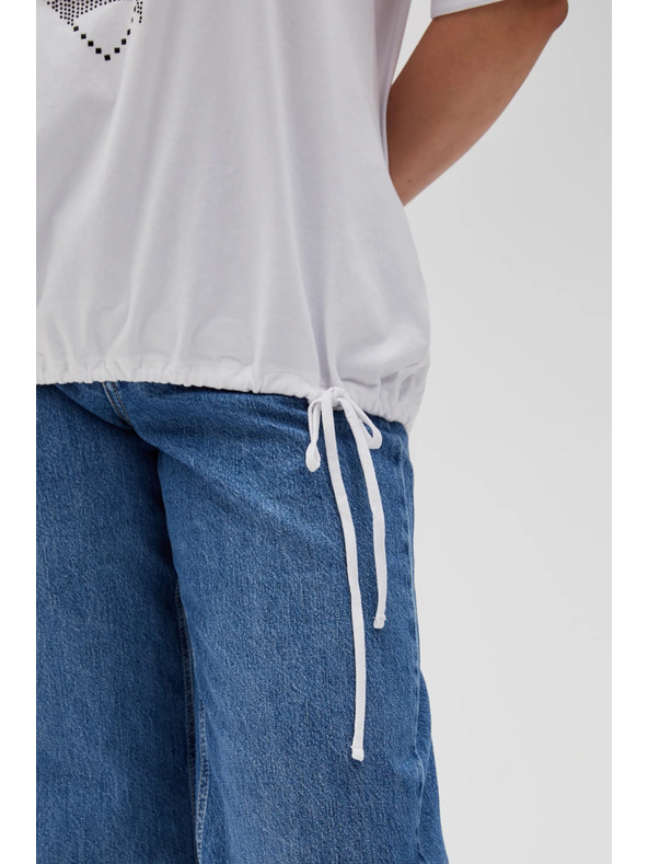 Moodo Λευκό γυναικείο t-shirt Moodo