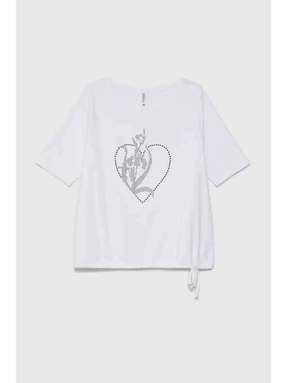 Moodo Λευκό γυναικείο t-shirt Moodo