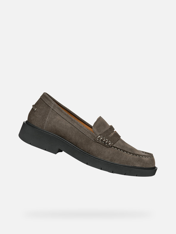 Geox Σκούρο γκρι γυναικεία παπούτσια Geox Spherica ec1 loafers