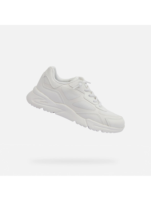 Geox Λευκά παιδικά αθλητικά παπούτσια Geox Loftus