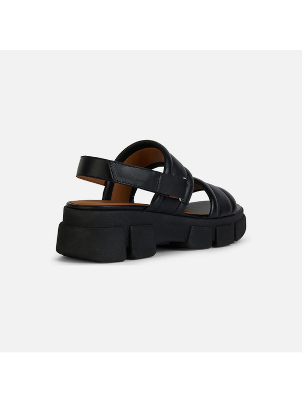 Geox Μαύρα γυναικεία σανδάλια Geox Lisbona A