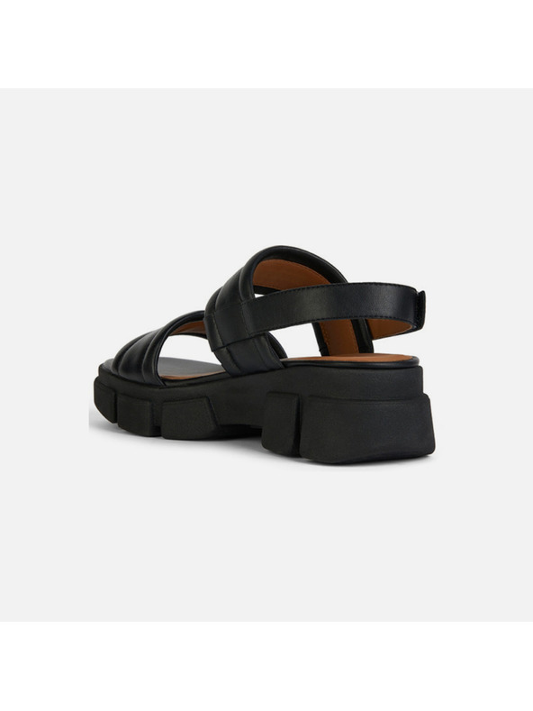 Geox Μαύρα γυναικεία σανδάλια Geox Lisbona A