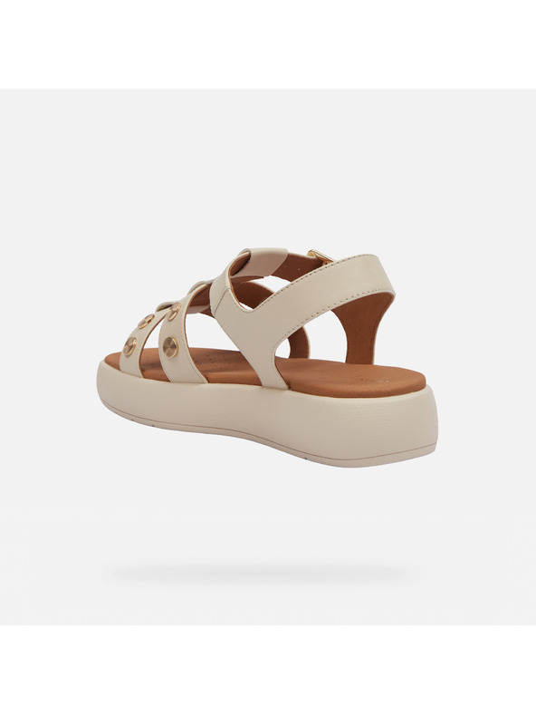 Geox Κρεμ γυναικεία σανδάλια Geox Camalei