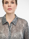 Orsay Ασημί γυναικεία μπλούζα με γιακά ORSAY