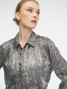 Orsay Ασημί γυναικεία μπλούζα με γιακά ORSAY