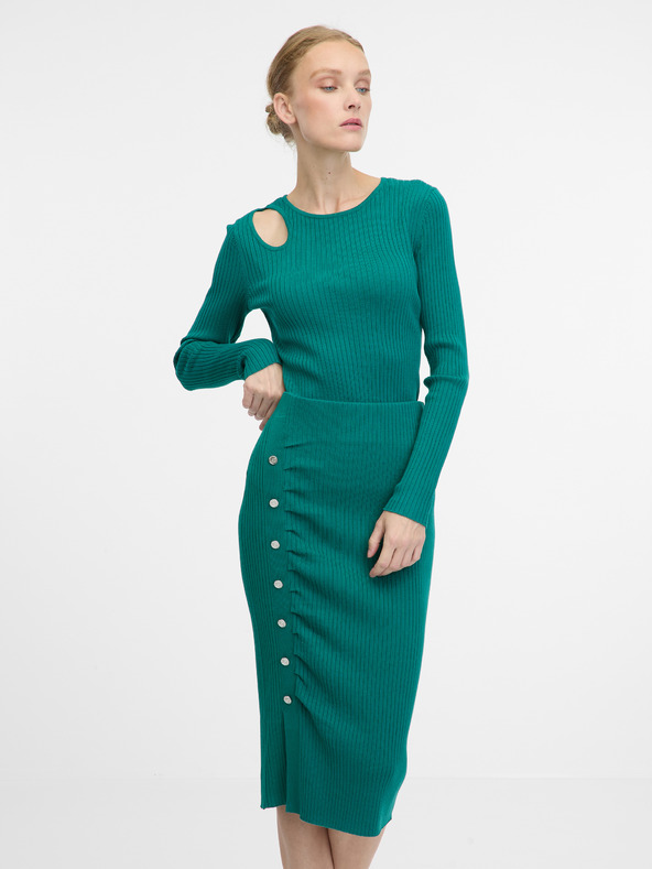 Orsay Πράσινο γυναικείο μακρύ πουλόβερ ORSAY