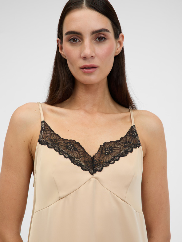 Orsay Ανοιχτό καφέ γυναικείο μίντι φόρεμα ORSAY