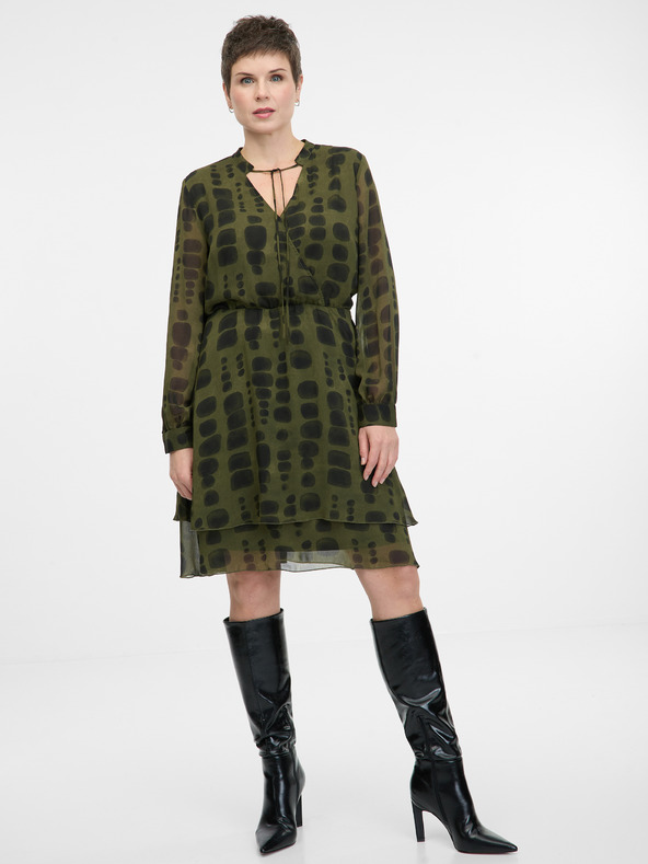 Orsay Πράσινο γυναικείο φόρεμα μέχρι το γόνατο ORSAY