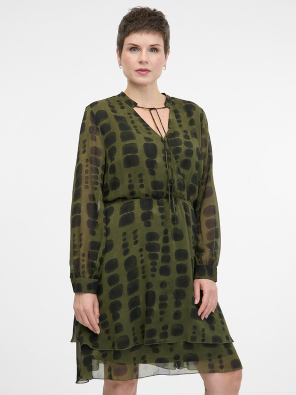 Orsay Πράσινο γυναικείο φόρεμα μέχρι το γόνατο ORSAY