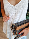 Edoti Γυναικείο δαντελωτό τοπ σε boho στιλ SLR092 - λευκό OTHER