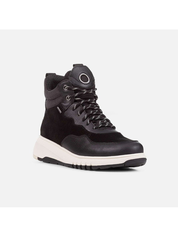 Geox Μαύρες γυναικείες μποτίνες Geox Aerantis