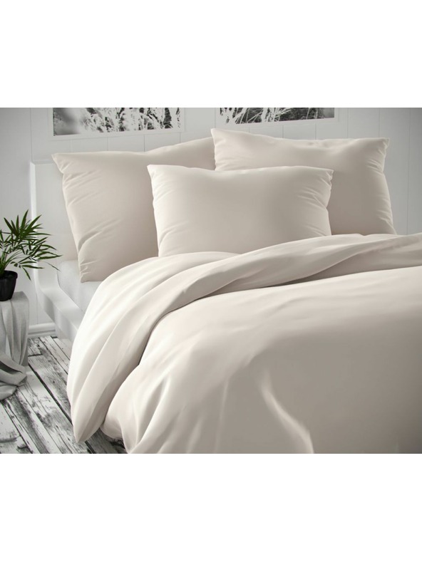 Kvalitex Satin bedding Luxury Collection 140x200, 70x90cm white Kvalitex