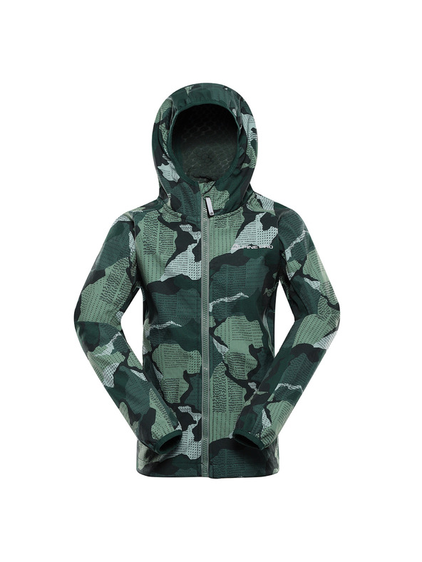 ALPINE PRO Παιδικό softshell μπουφάν με μεμβράνη ALPINE PRO EZORO myrtle παραλλαγή