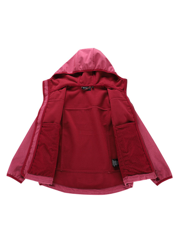 ALPINE PRO Παιδικό softshell μπουφάν με μεμβράνη ALPINE PRO OMANO 2 raspberry