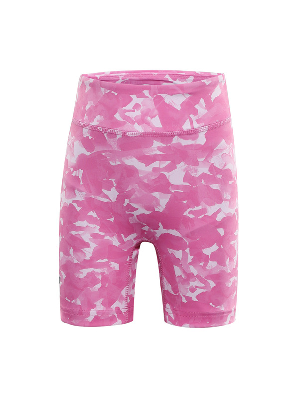 ALPINE PRO Παιδικό κοντό γρήγορα στεγνωτικό κολάν ALPINE PRO ELO neon pink παραλλαγή pb