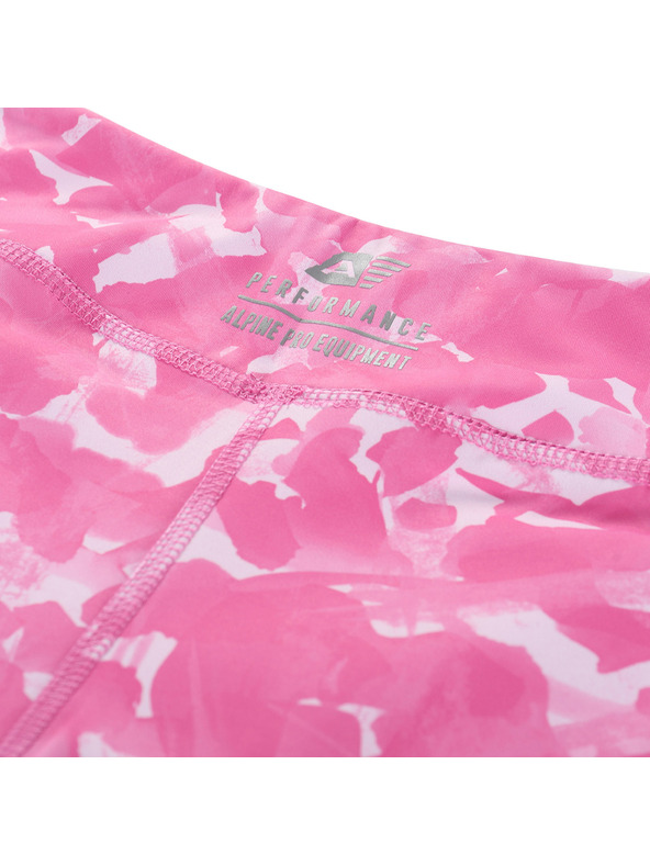 ALPINE PRO Παιδικό κοντό γρήγορα στεγνωτικό κολάν ALPINE PRO ELO neon pink παραλλαγή pb