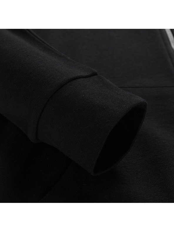 ALPINE PRO Ανδρική βαμβακερή ζακέτα με κουκούλα ALPINE PRO LOKK black