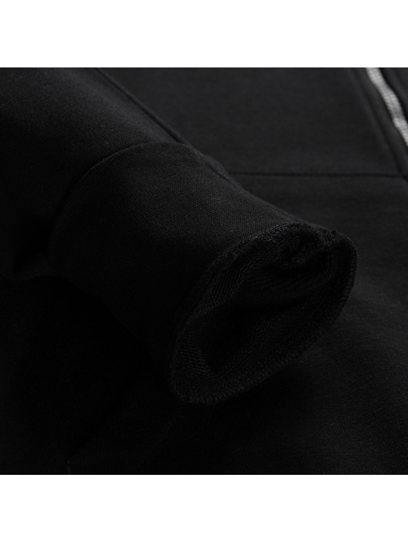 ALPINE PRO Ανδρική βαμβακερή ζακέτα με κουκούλα ALPINE PRO LOKK black