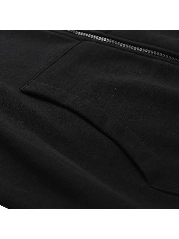 ALPINE PRO Ανδρική βαμβακερή ζακέτα με κουκούλα ALPINE PRO LOKK black