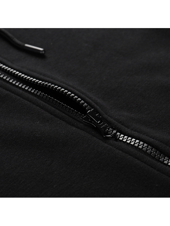 ALPINE PRO Ανδρική βαμβακερή ζακέτα με κουκούλα ALPINE PRO LOKK black