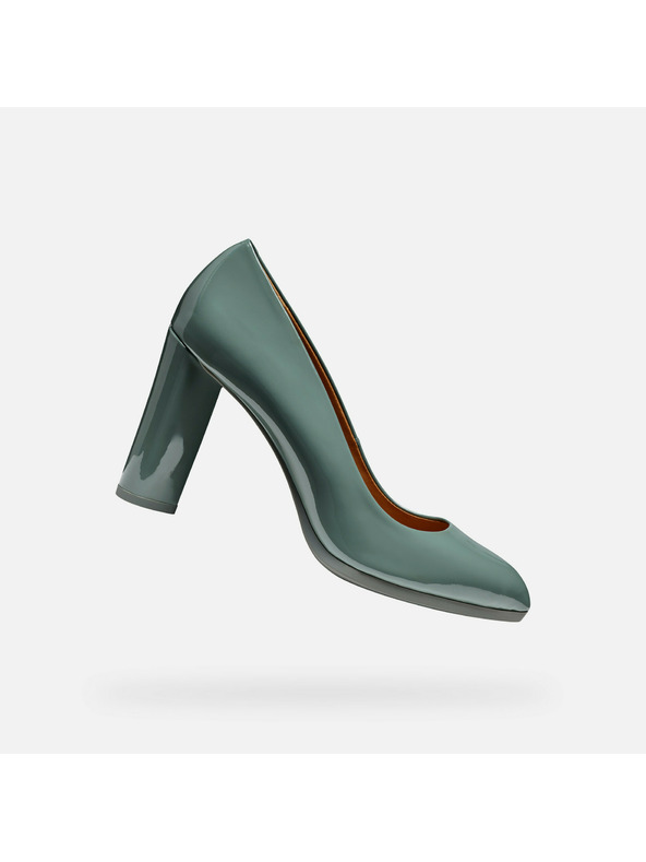 Geox Ανοιχτοπράσινες γυναικείες γόβες Geox Walk Pleasure 90