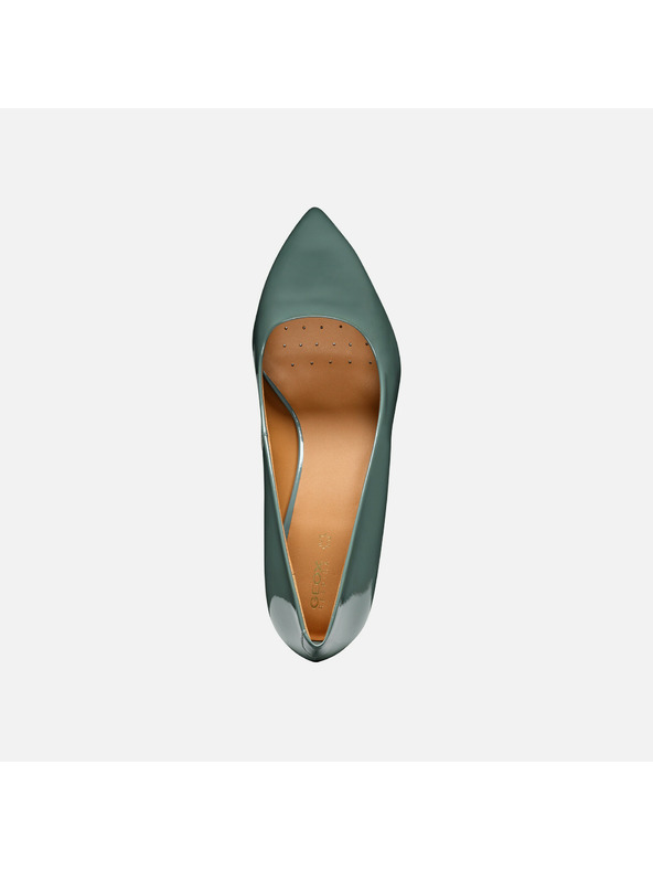 Geox Ανοιχτοπράσινες γυναικείες γόβες Geox Walk Pleasure 90