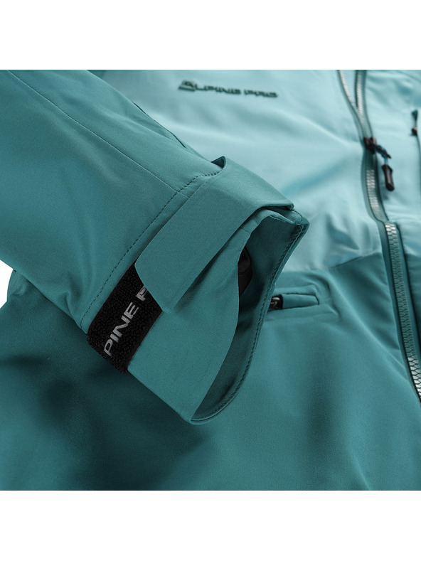 ALPINE PRO Γυναικείο αδιάβροχο μπουφάν με μεμβράνη ptx ALPINE PRO ZARRA aqua sea