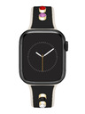 Anne Klein Σιλικόνης μαύρο-κρεμ λουράκι Anne Klein για Apple Watch 38/40/41