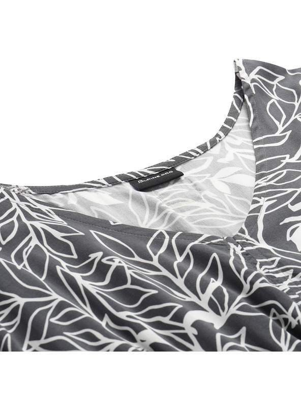 ALPINE PRO Γυναικείο καλοκαιρινό φόρεμα ALPINE PRO NIEWA σκούρο true gray παραλλαγή pb