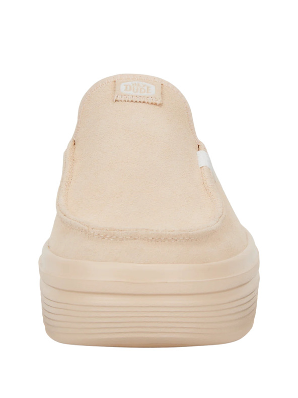 Hey Dude Μπεζ γυναικείες παντόφλες πλατφόρμας Hey Dude