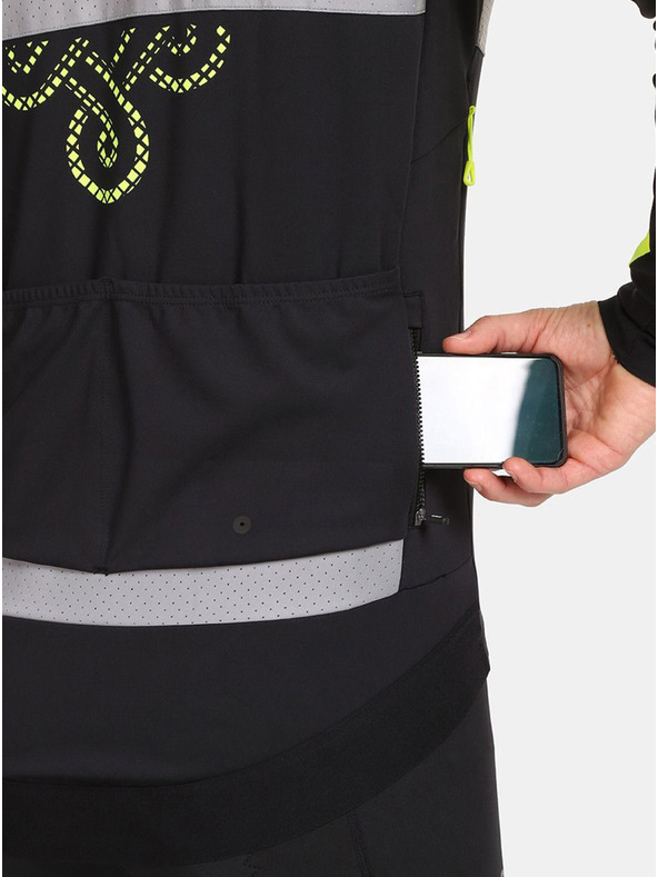 Kilpi Κίτρινο και μαύρο ανδρικό softshell μπουφάν ποδηλασίας Kilpi NERETO-M