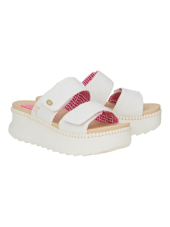 Hey Dude Γυναικείες κρεμ παντόφλες Hey Dude