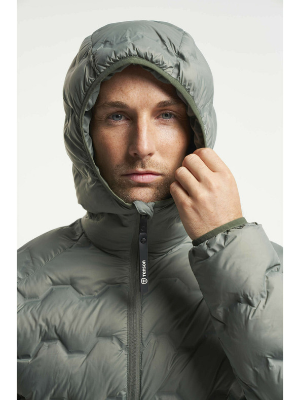 Tenson ανδρικό μπουφάν TENSON Shibui Puffer Jacket M γκρι-πράσινο