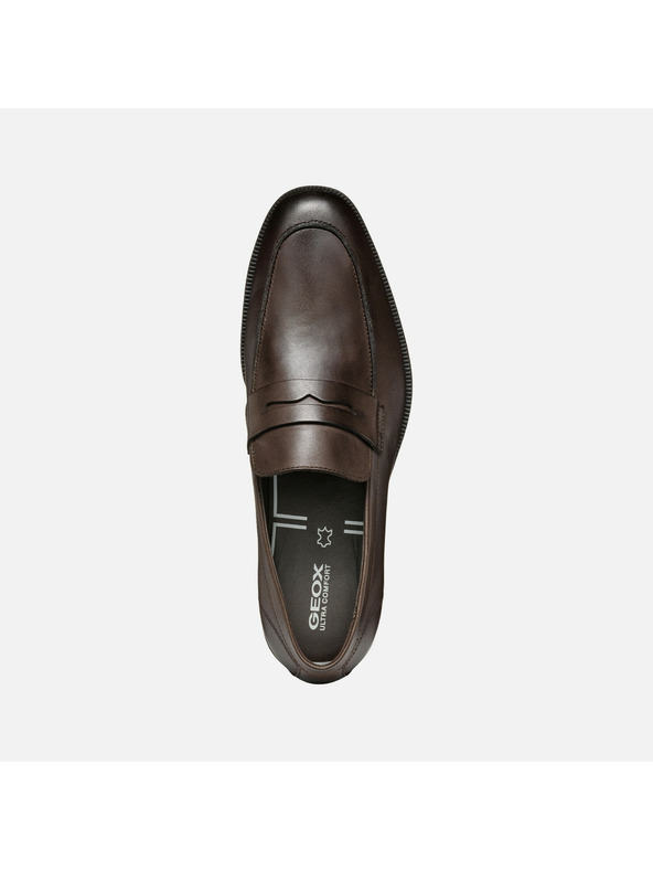 Geox Σκούρα καφέ ανδρικά μοκασίνια Geox Walk Pleasure F