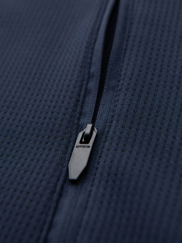 Ombre Clothing Ανδρικό ελαφρύ έγχρωμο αθλητικό μπουφάν με fleece Ombre Clothing