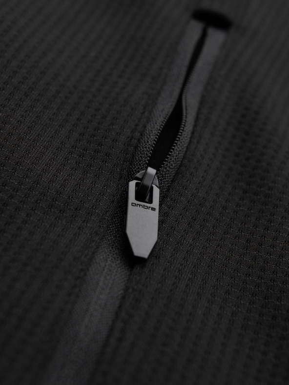 Ombre Clothing Ανδρικό ελαφρύ έγχρωμο αθλητικό μπουφάν με fleece Ombre Clothing