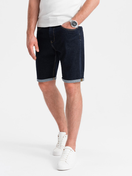 Ombre Clothing Ανδρικό τζιν σορτς με διπλωμένα μπατζάκια Ombre Clothing