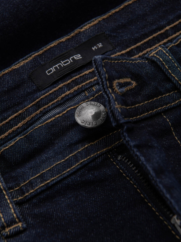 Ombre Clothing Ανδρικό τζιν σορτς με διπλωμένα μπατζάκια Ombre Clothing