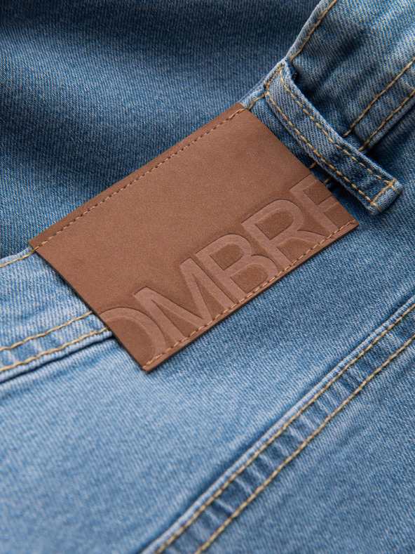 Ombre Clothing Ανδρικό τζιν σορτς με διπλωμένα μπατζάκια Ombre Clothing