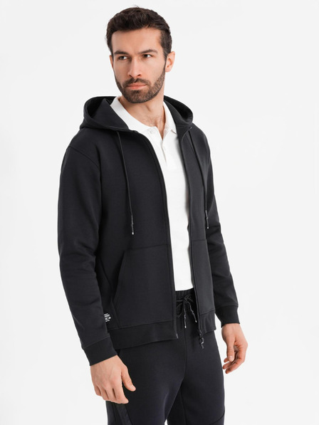 Ombre Clothing Φούτερ με κουκούλα χωρίς φερμουάρ σε στυλ streetwear Ombre Clothing
