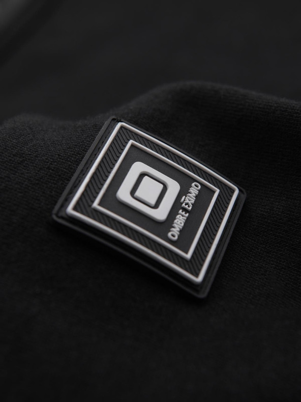 Ombre Clothing Πλυμένη ανδρική φούτερ με διακοσμητική ραφή στο λαιμό Ombre Clothing