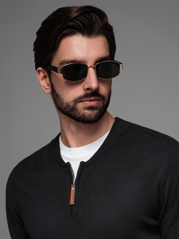 Ombre Clothing Ανδρικό πλεκτό πουλόβερ με δομημένες βούλες Ombre Clothing