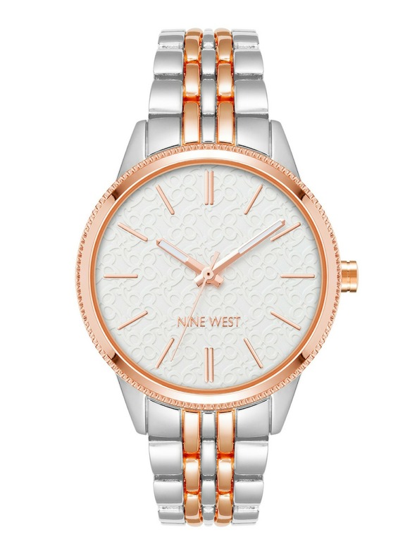 Nine West	 Γυναικεία στρογγυλά ρολόγια Nine West NW/2897SVRT