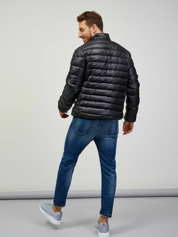 Sam 73 Μαύρο ανδρικό καπιτονέ μπουφάν SAM 73 Otto