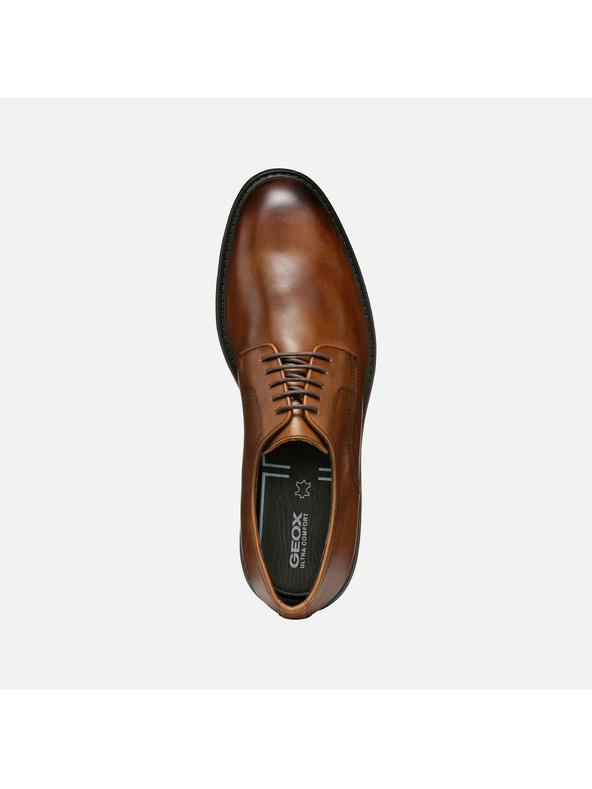 Geox Καφέ ανδρικά παπούτσια ντυσίματος Geox Walk Pleasure