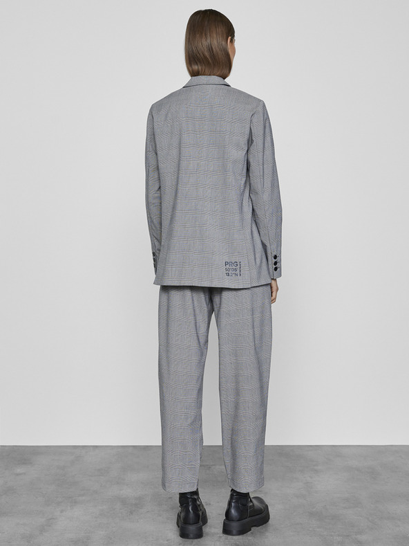 ZOOT.lab Γκρι ανοιχτό γυναικείο καρό σακάκι METROOPOLIS by ZOOT.lab Sonia