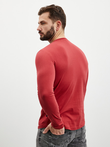 ZOOT.lab Κόκκινο ανδρικό μακρυμάνικο t-shirt ZOOT.lab